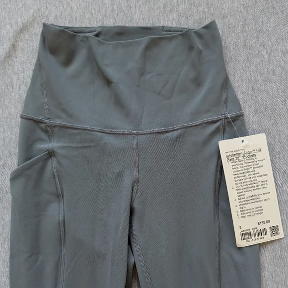 NWT Lululemon Align High-Rise Pant with Pockets 25" in Belgian Blue - Picture 7 of 9